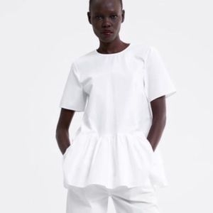 Zara Poplin Dolly Blouse